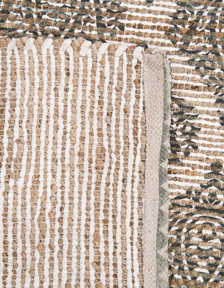 Detail image of  4' x 6'  Hand Woven Chenille Jute Rug
