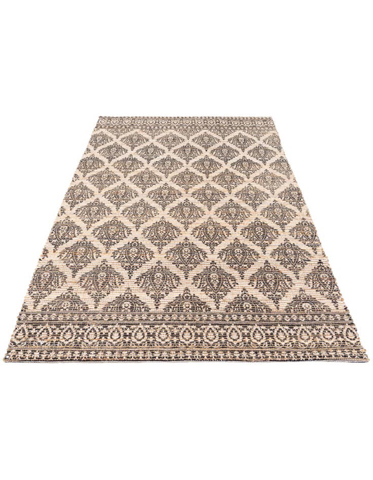 Detail image of  4' 1 x 6' Chenille Jute Rug