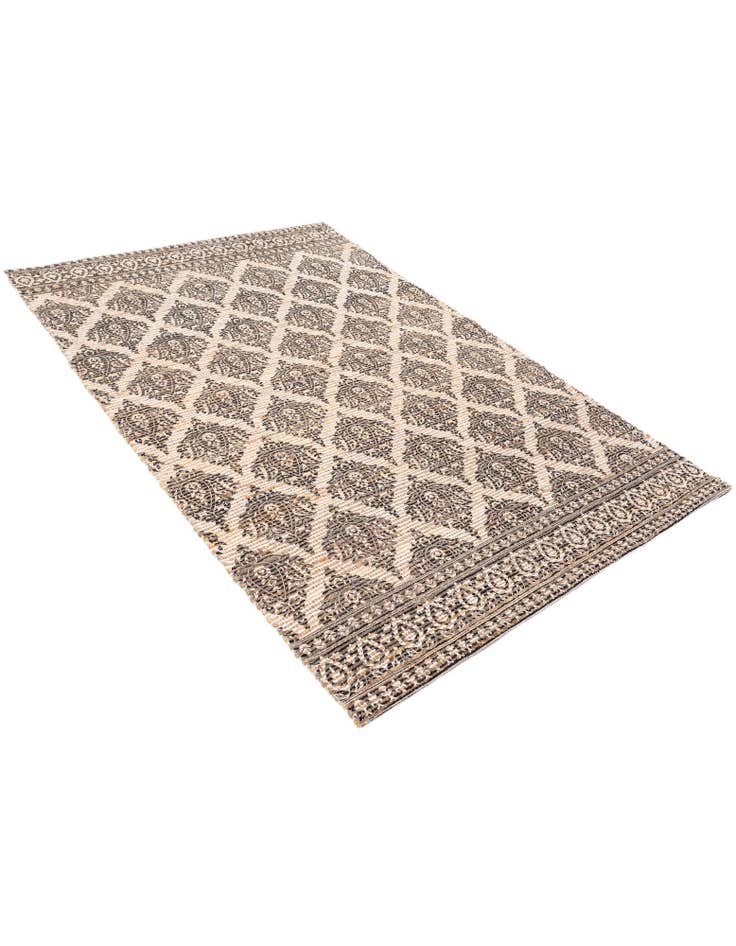 Detail image of  4' 1 x 6' Chenille Jute Rug