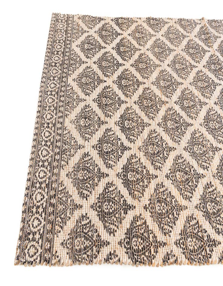 Detail image of  4' 1 x 6' Chenille Jute Rug