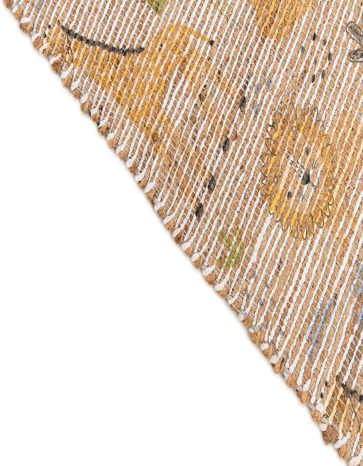 Detail image of  4' 1 x 6' 3 Chenille Jute Rug