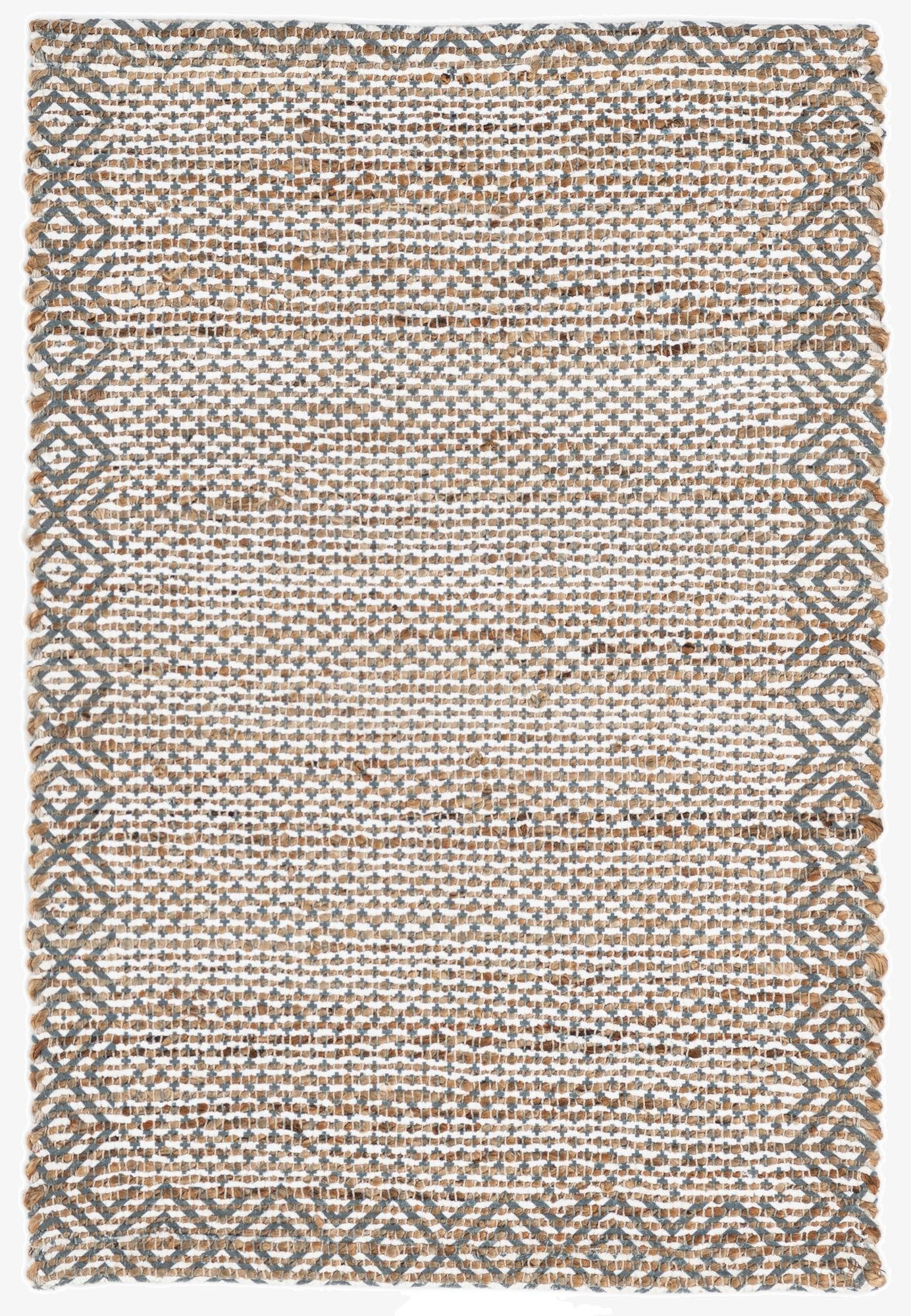  2' 1 x 3' 1  Hand Woven Chenille Jute Rug