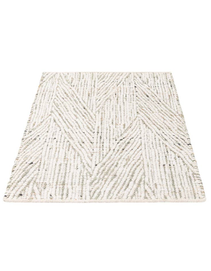 Detail image of  2' 2 x 3' 2  Hand Woven Chindi Braided Jute Rug