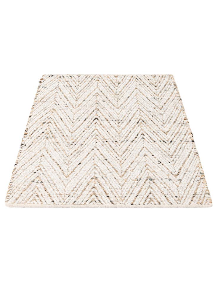 Detail image of  2' 3 x 3' 1  Hand Woven Chindi Braided Jute Rug