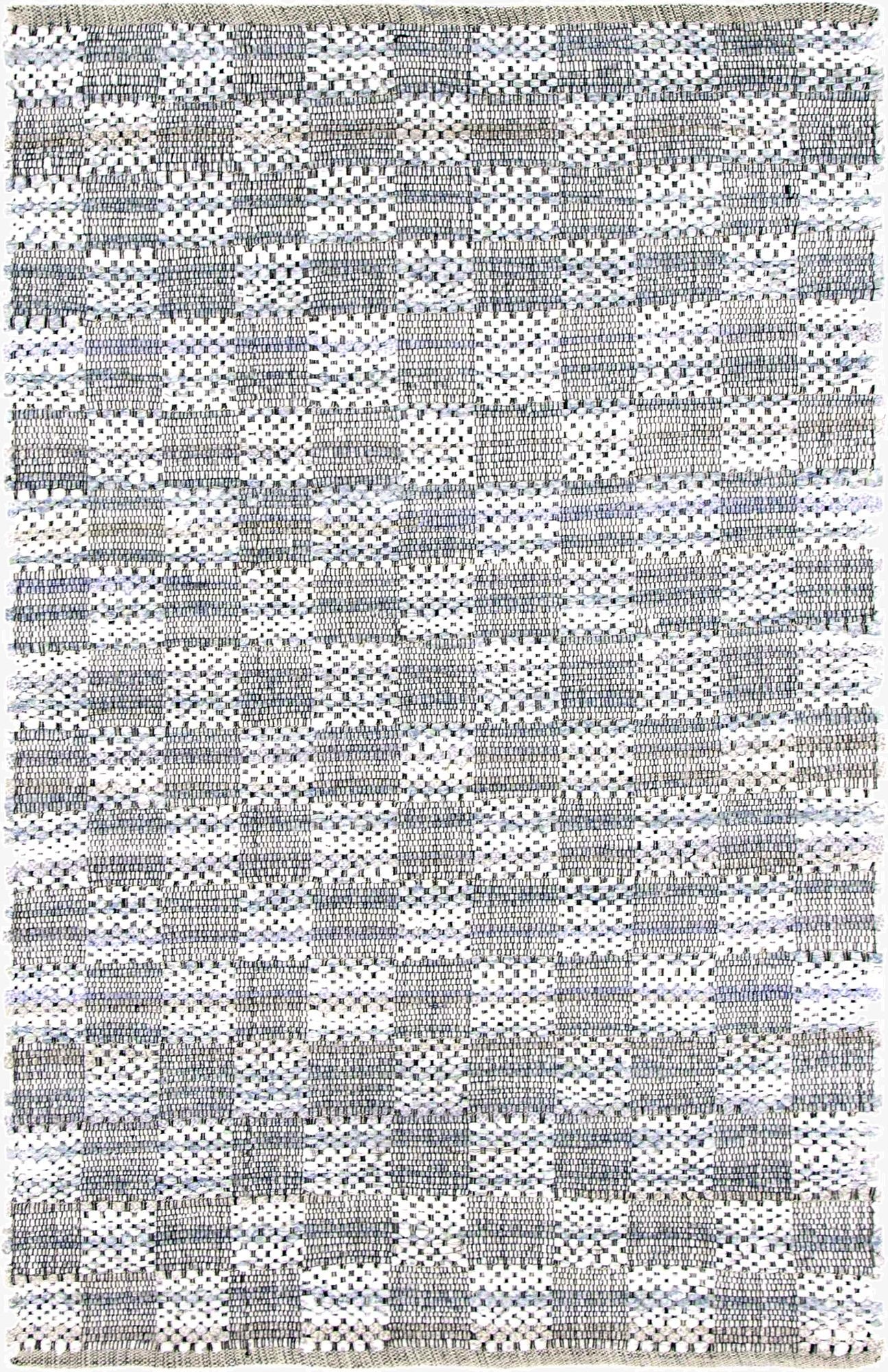  4' 1 x 6' 1  Hand Woven Chindi Cotton Rug
