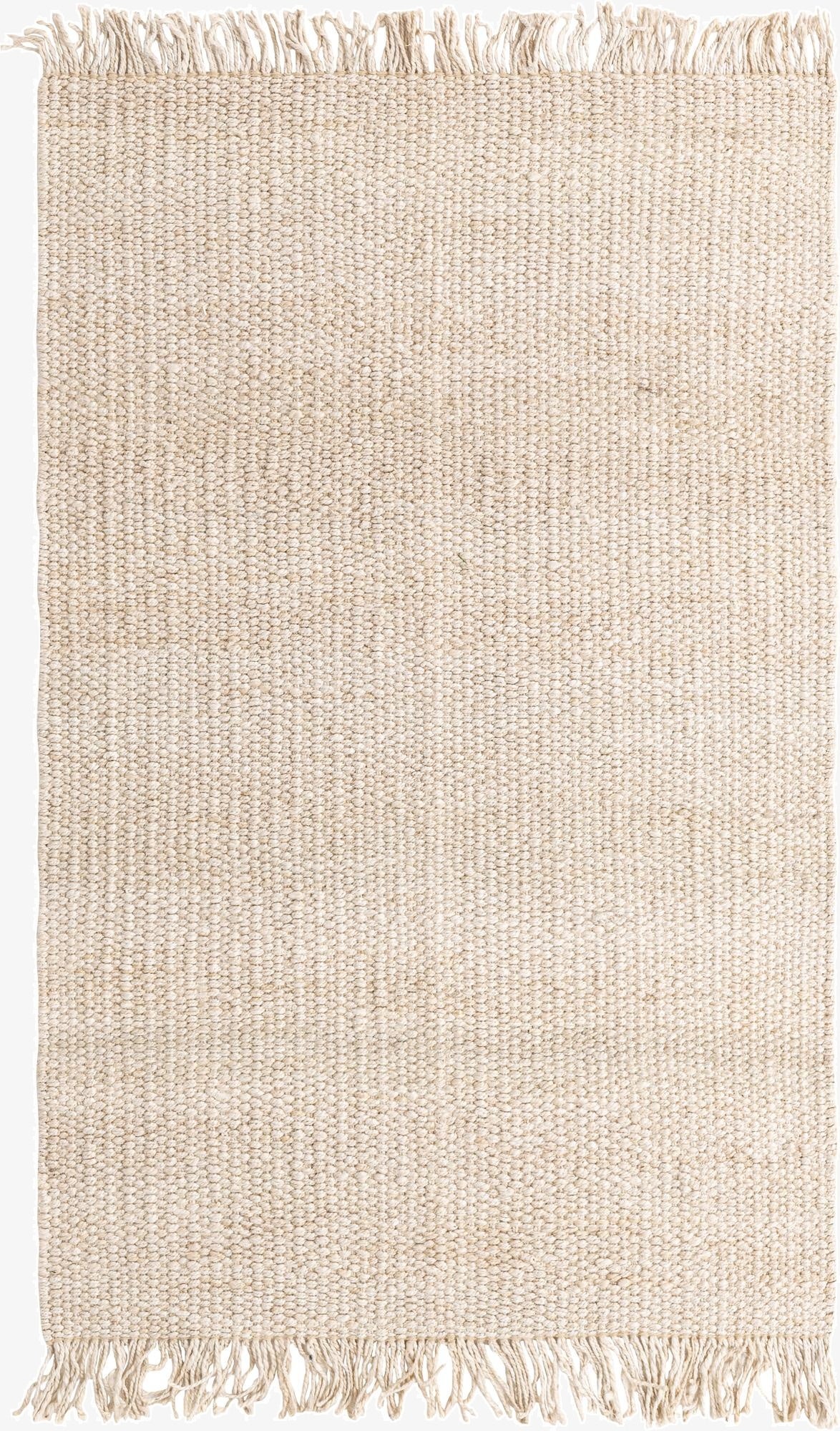  5' 1 x 8'  Hand Woven Chunky Jute Rug