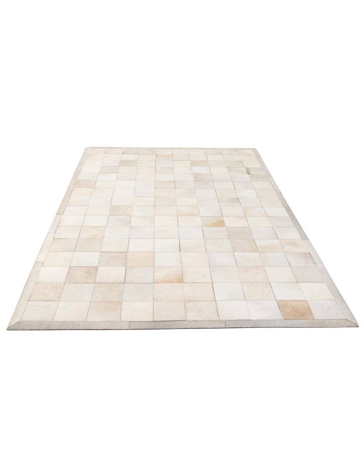 Detail image of  5' 1 x 7' 11 Cowhide - Patchwork Rug