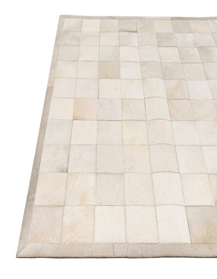 Detail image of  5' 1 x 7' 11 Cowhide - Patchwork Rug