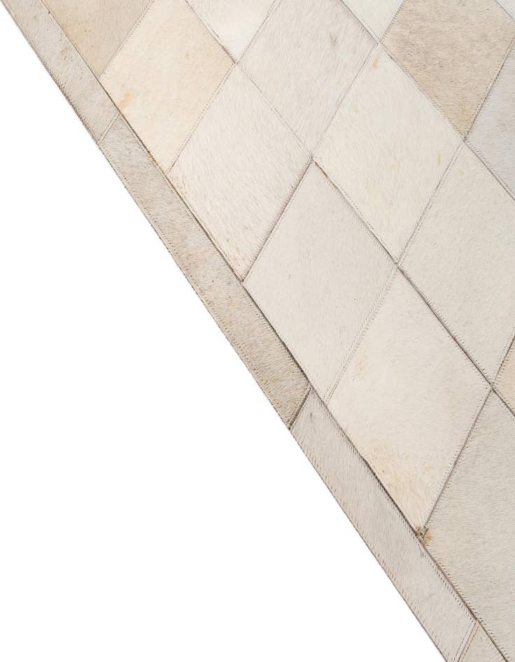 Detail image of  5' 1 x 7' 11 Cowhide - Patchwork Rug