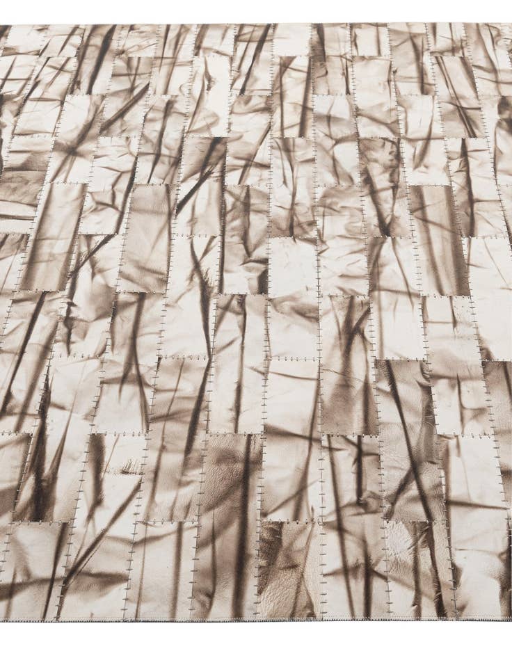 Detail image of  4' 11 x 8' 1 Cowhide - Patchwork Rug