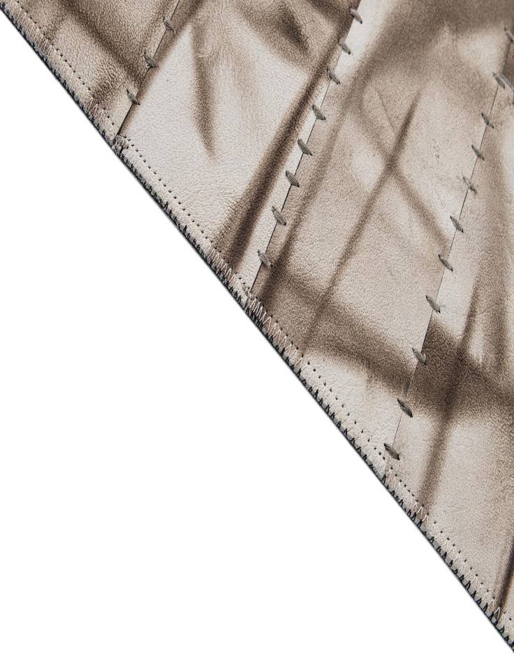 Detail image of  4' 11 x 8' 1 Cowhide - Patchwork Rug