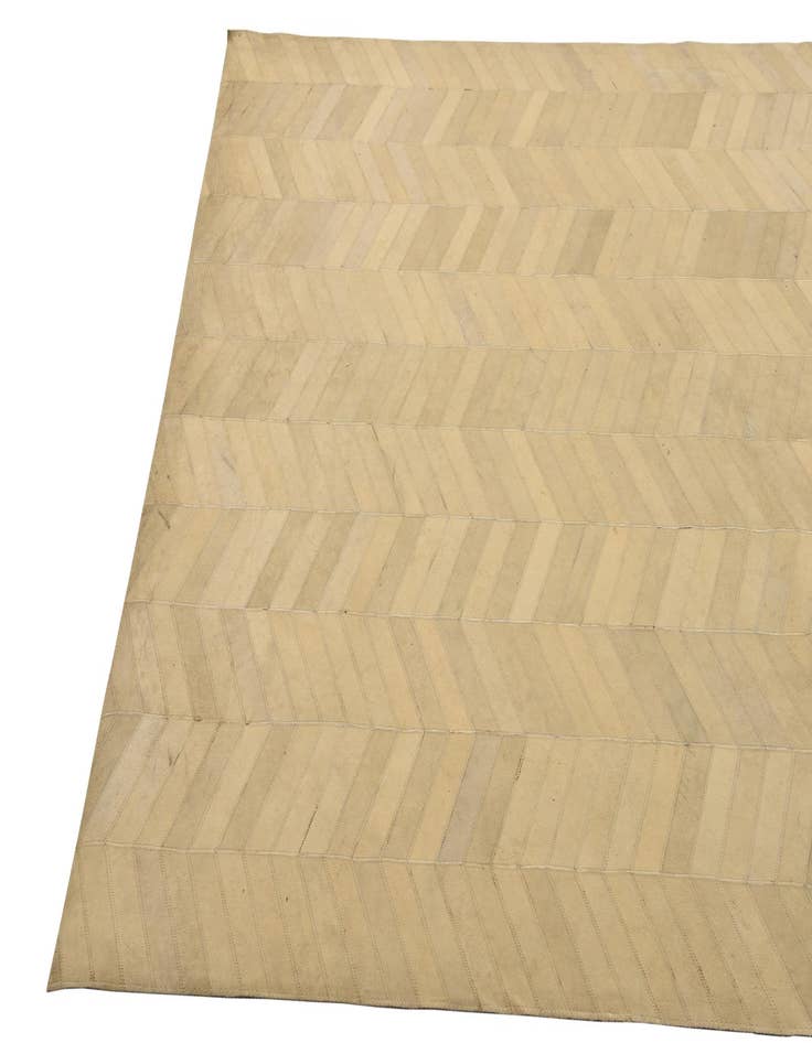 Detail image of  5' 3 x 7' 7 Cowhide Leather Rug