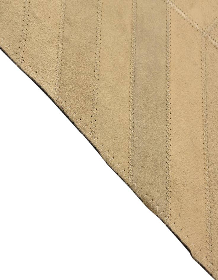 Detail image of  5' 3 x 7' 7 Cowhide Leather Rug