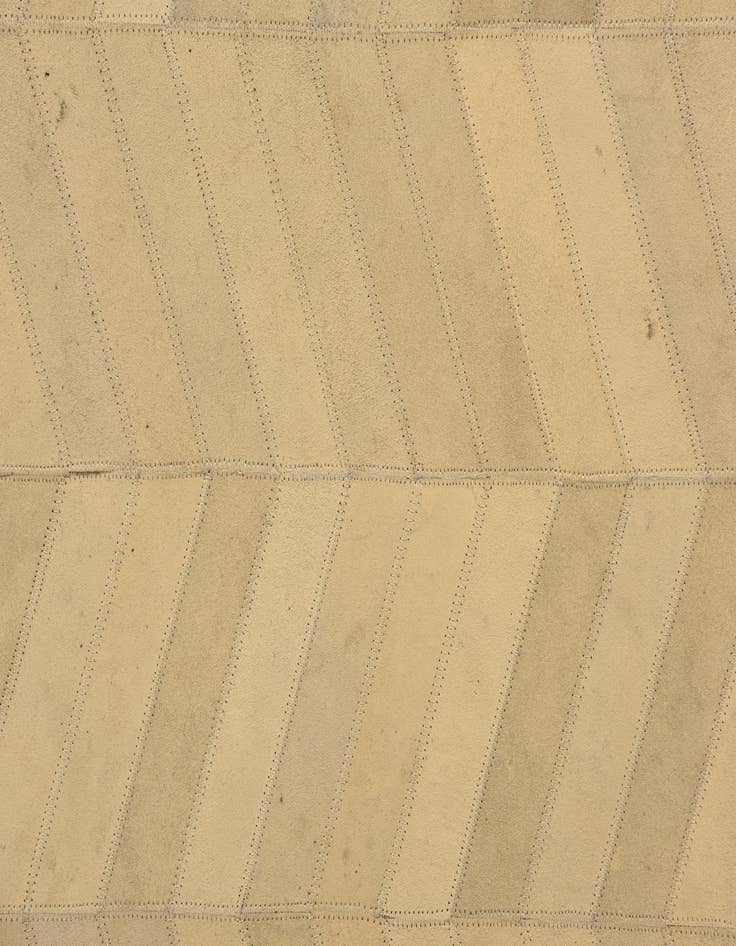 Detail image of  5' 3 x 7' 7 Cowhide Leather Rug