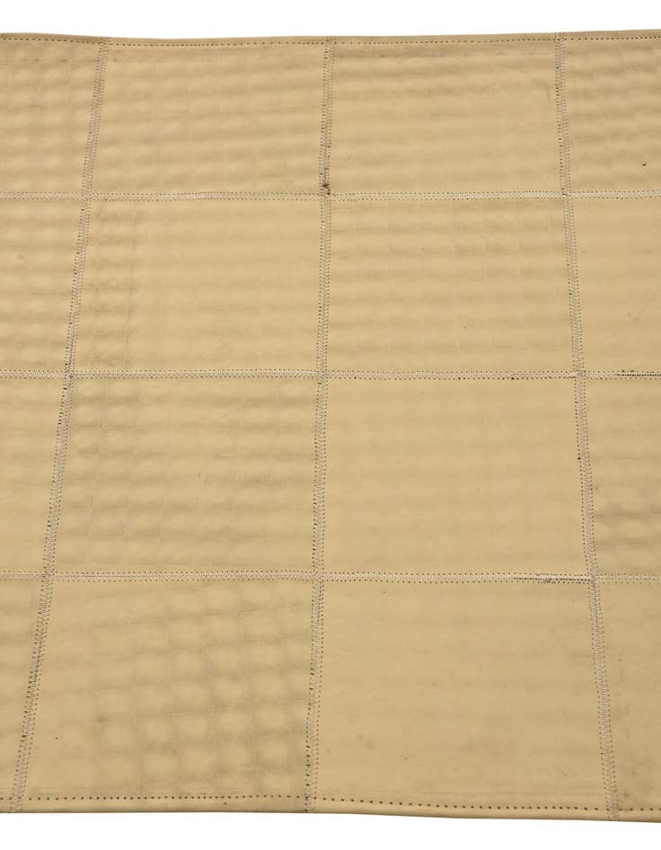 Detail image of  2' 1 x 3' 1 Cowhide Leather Rug