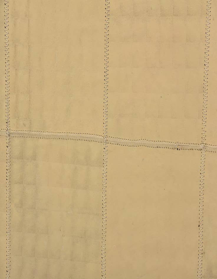 Detail image of  2' 1 x 3' 1 Cowhide Leather Rug