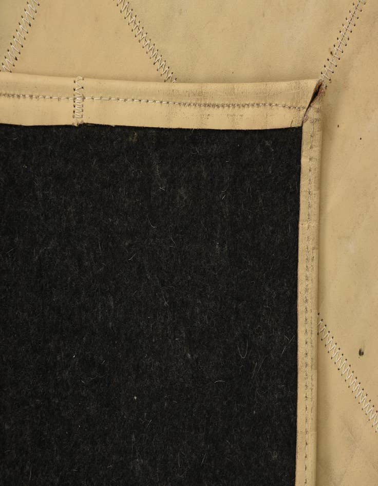 Detail image of  2' 1 x 3' 1 Cowhide Leather Rug