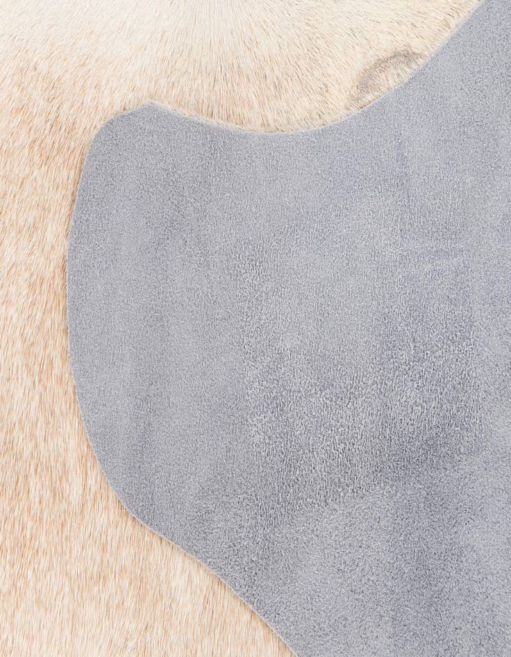 Detail image of  5' 2 x 6' 8 Cowhide Leather Rug