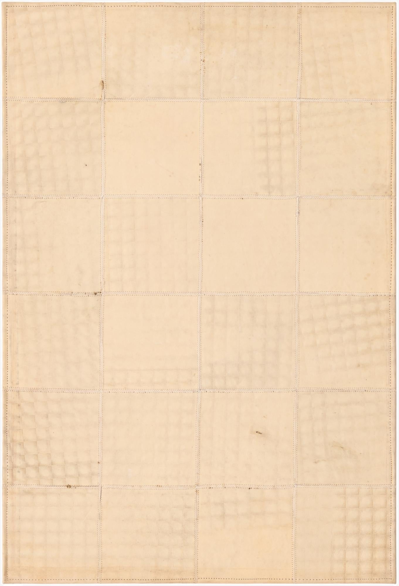  2' 1 x 3' 1 Cowhide Leather Rug