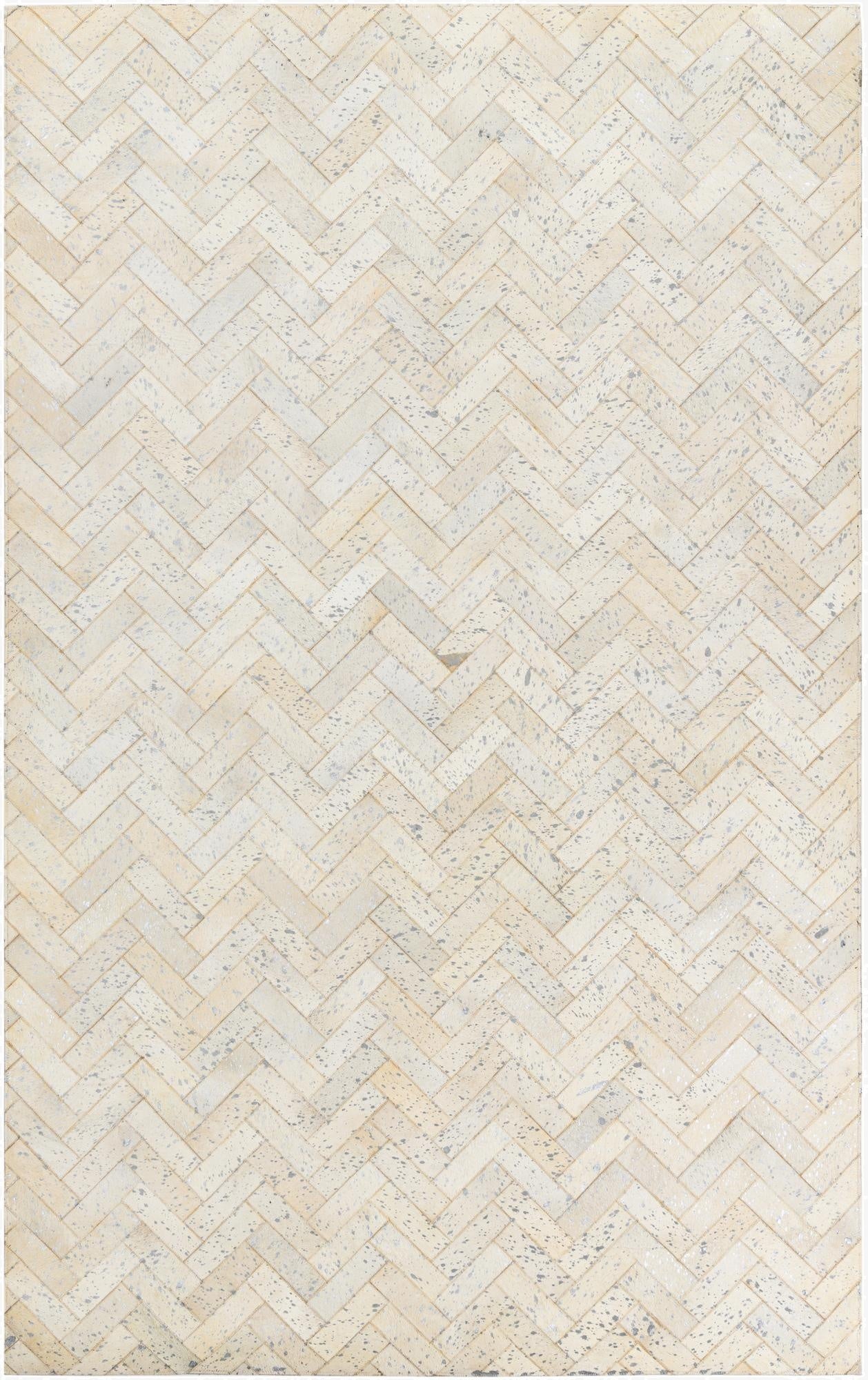  5' x 8' Cowhide Leather Rug