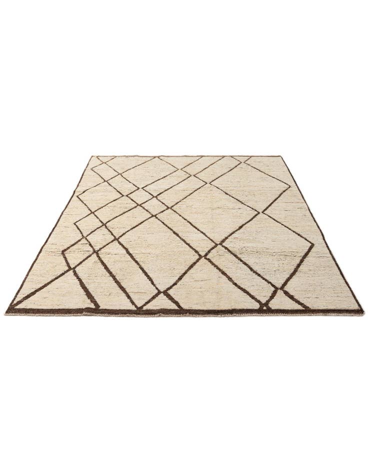 Detail image of  6' 9 x 9' 9  Hand Knotted Darya Wool Rug