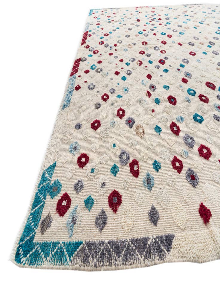 Detail image of  10' x 14' 5  Hand Knotted Darya Wool Rug