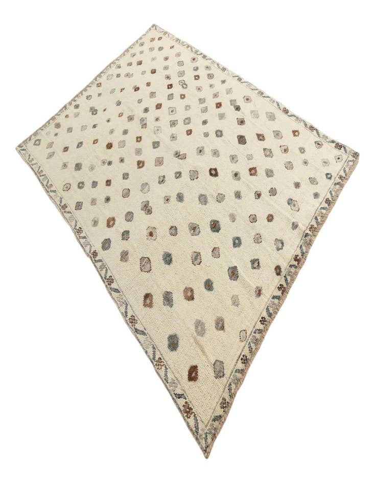 Detail image of  5' 10 x 8'  Hand Knotted Darya Wool Rug