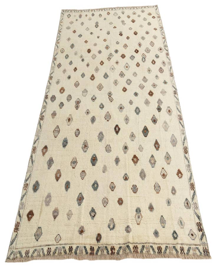 Detail image of  5' 10 x 8'  Hand Knotted Darya Wool Rug