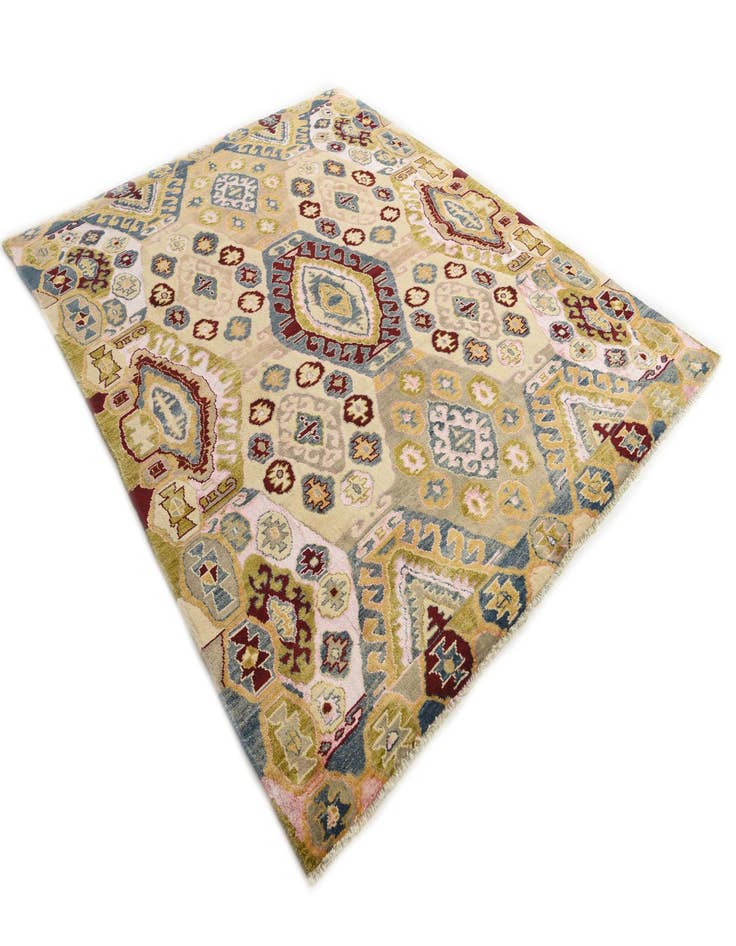 Detail image of  7' 10 x 9' 9  Hand Knotted Darya Rug