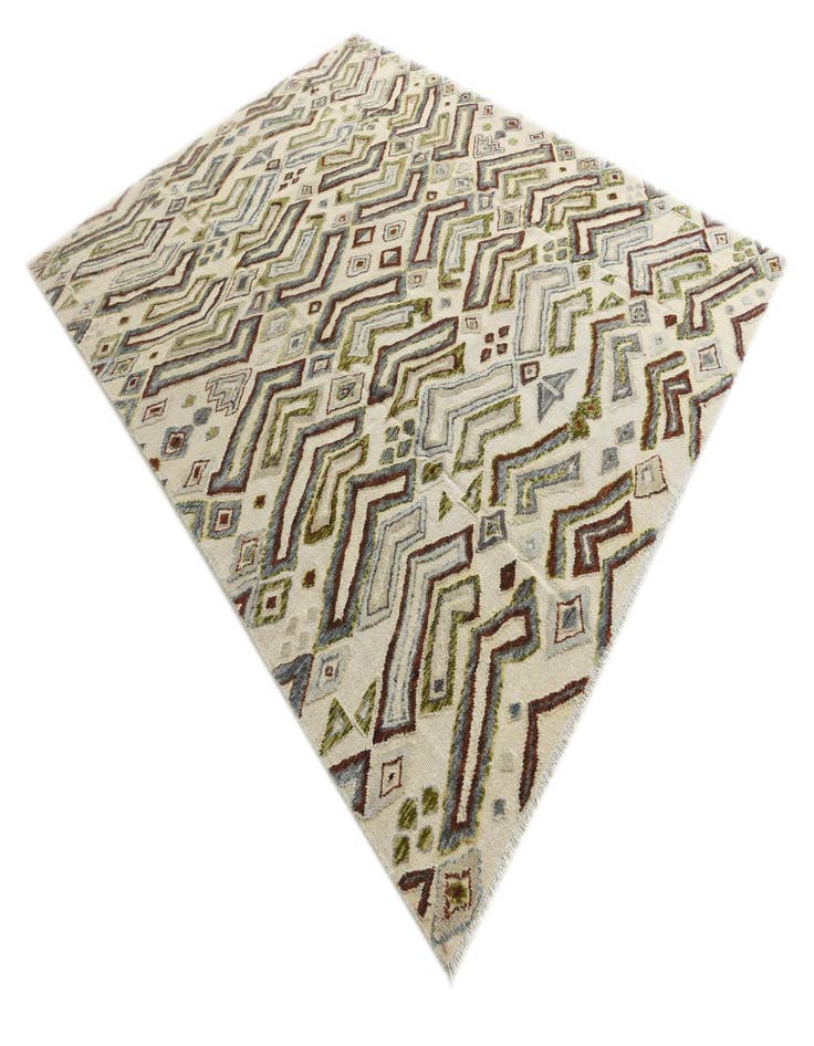 Detail image of  8' 3 x 10' 4  Hand Knotted Darya Wool Rug