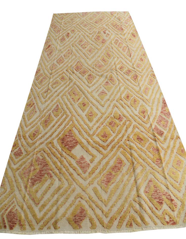 Detail image of  9' 7 x 14' 3  Hand Knotted Darya Wool Rug