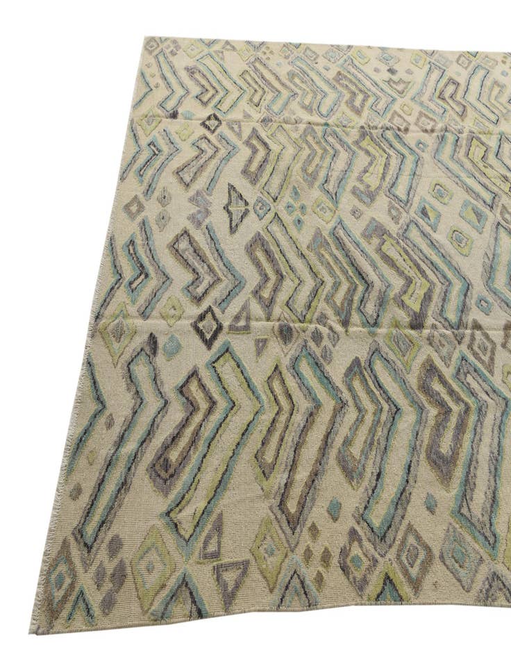 Detail image of  9' x 12' 6  Hand Knotted Darya Wool Rug