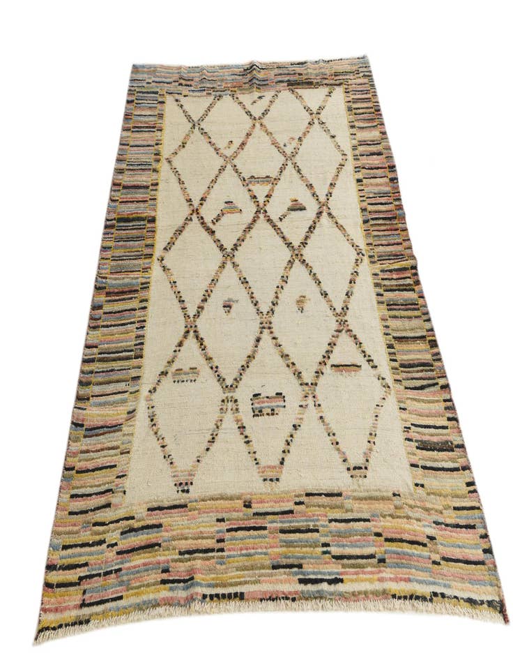 Detail image of  5' 3 x 7' 7  Hand Knotted Darya Wool Rug