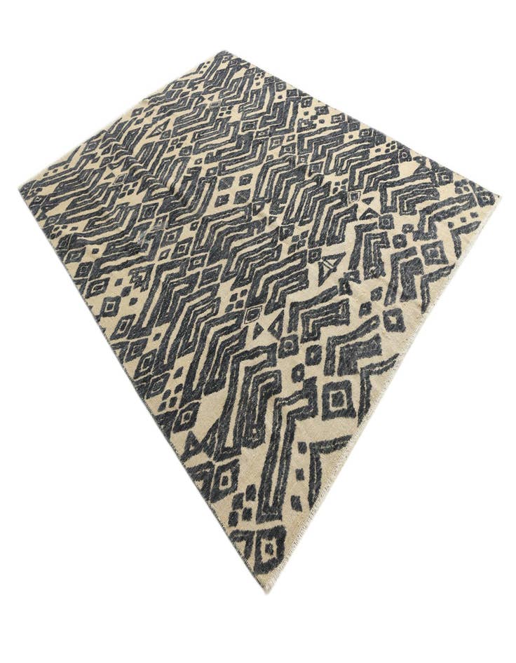 Detail image of  8' x 10' 4  Hand Knotted Darya Wool Rug