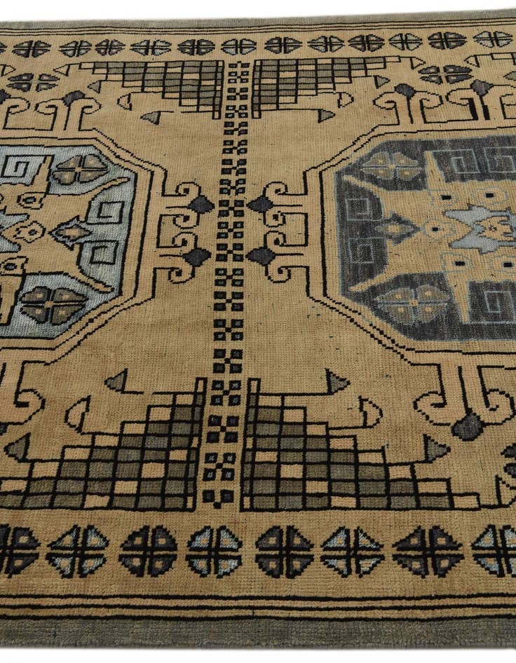 Detail image of  5' 7 x 8' 2  Hand Knotted Darya Rug