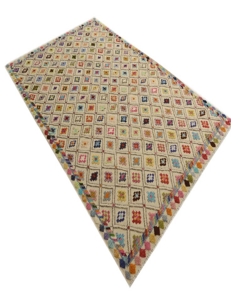 Detail image of  6' 8 x 10' 7  Hand Knotted Darya Wool Rug