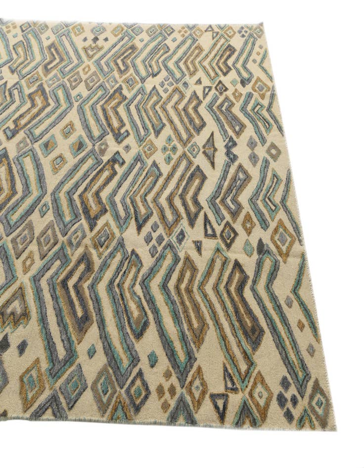 Detail image of  8' x 10' 7  Hand Knotted Darya Wool Rug