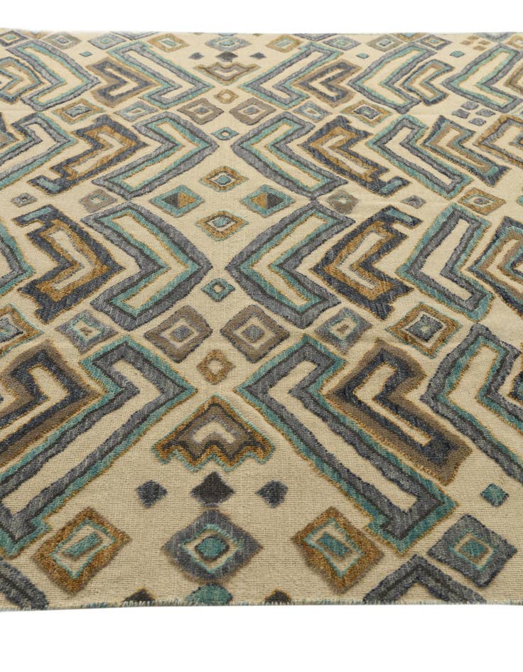 Detail image of  8' x 10' 7  Hand Knotted Darya Wool Rug