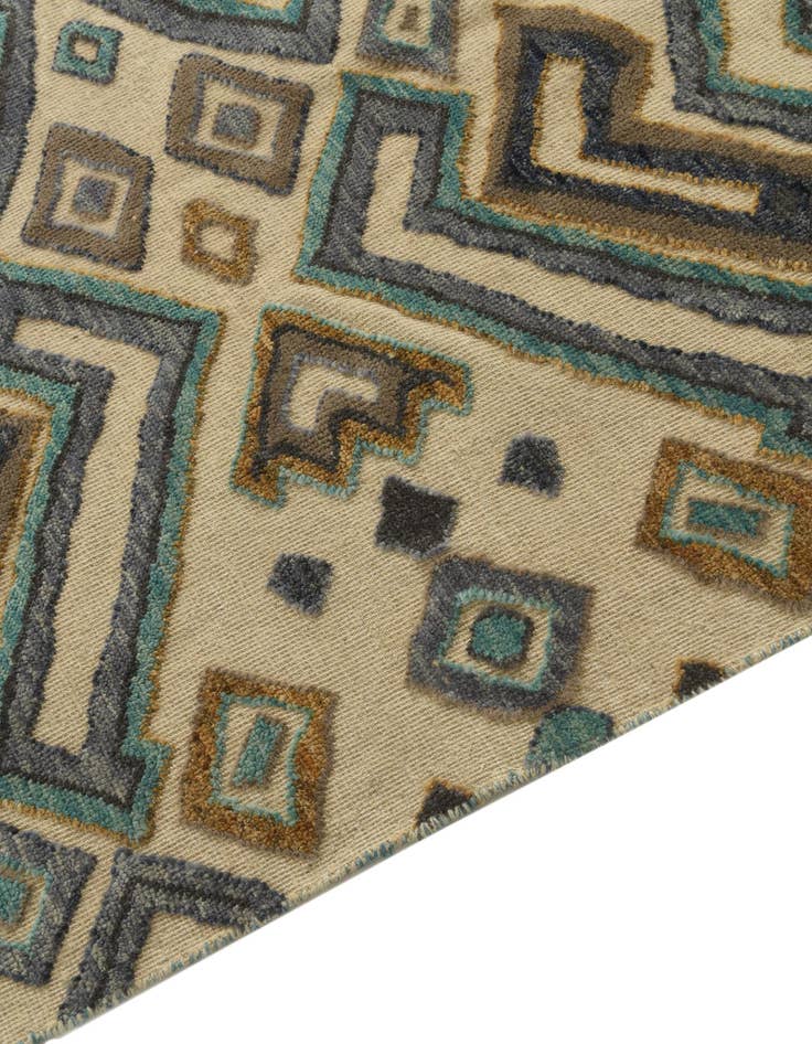 Detail image of  8' x 10' 7  Hand Knotted Darya Wool Rug