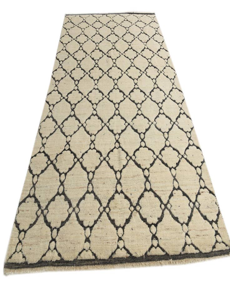 Detail image of  6' 6 x 10'  Hand Knotted Darya Wool Rug