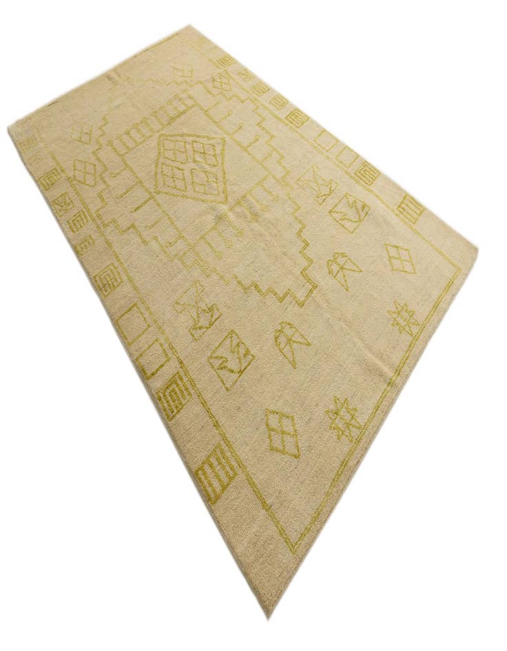 Detail image of  6' 3 x 10' 3  Hand Knotted Darya Wool Rug