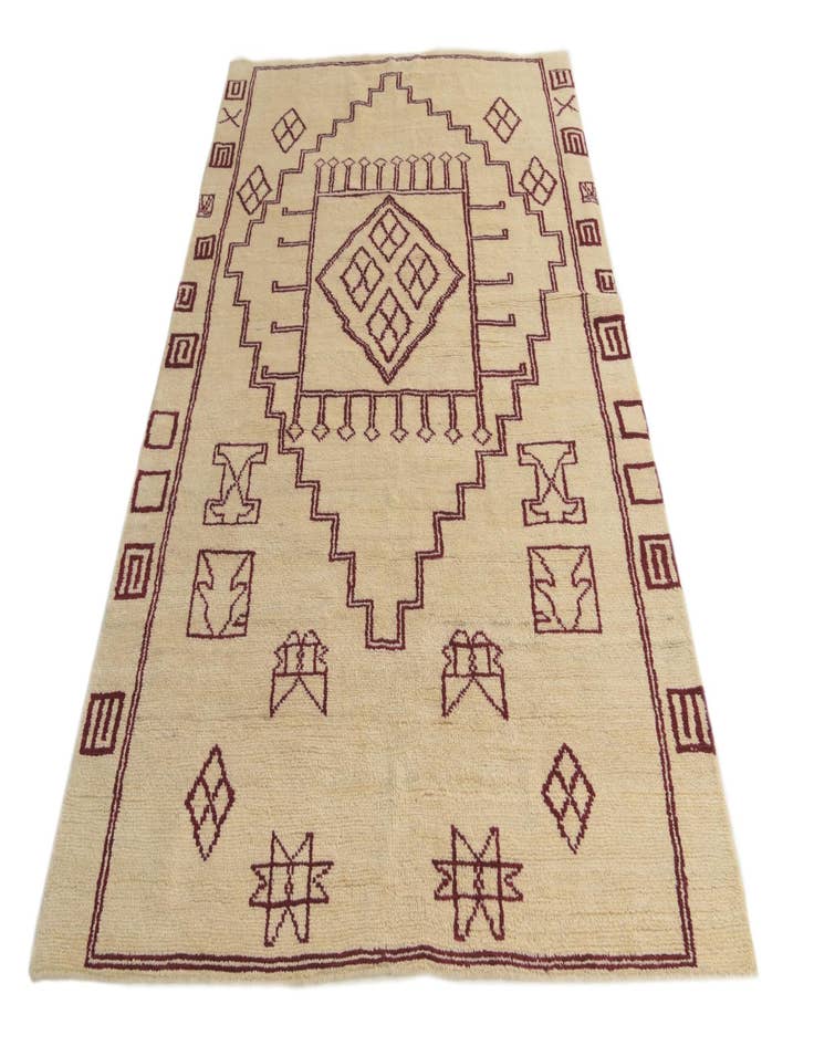 Detail image of  5' 5 x 8'  Hand Knotted Darya Wool Rug