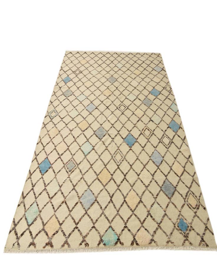 Detail image of  7' 8 x 10'  Hand Knotted Darya Wool Rug