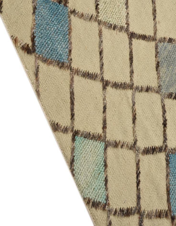 Detail image of  7' 8 x 10'  Hand Knotted Darya Wool Rug