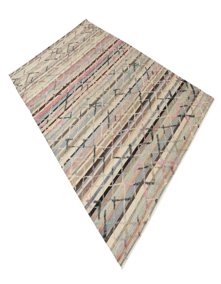 Detail image of  6' 3 x 10'  Hand Knotted Darya Wool Rug