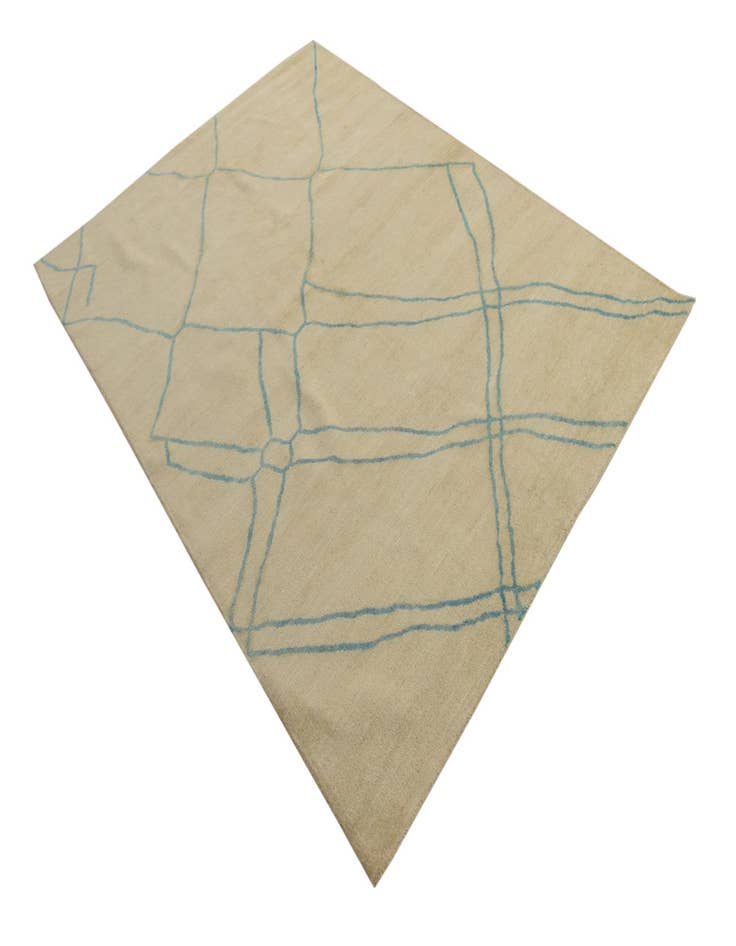 Detail image of  5' 9 x 7' 9  Hand Knotted Darya Wool Rug