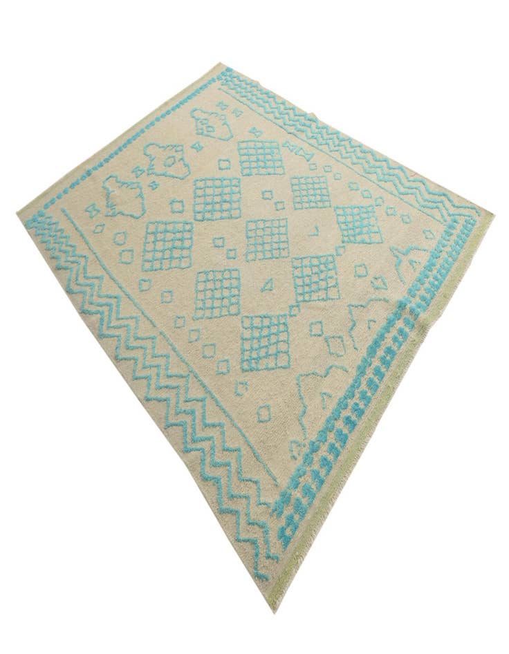 Detail image of  6' 8 x 8' 8  Hand Knotted Darya Wool Rug