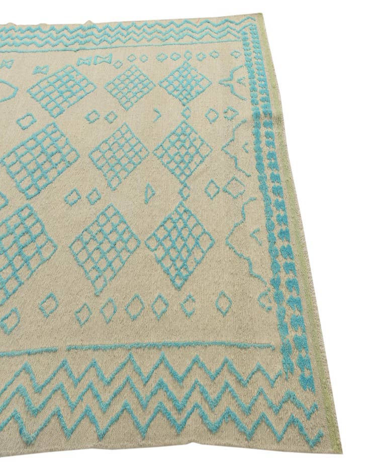 Detail image of  6' 8 x 8' 8  Hand Knotted Darya Wool Rug