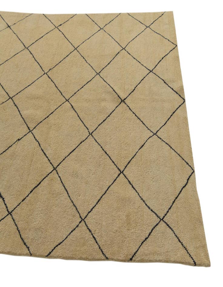 Detail image of  5' 6 x 8'  Hand Knotted Darya Wool Rug