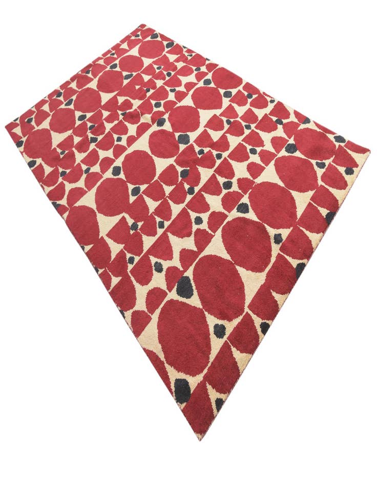 Detail image of  6' 4 x 10'  Hand Knotted Darya Wool Rug